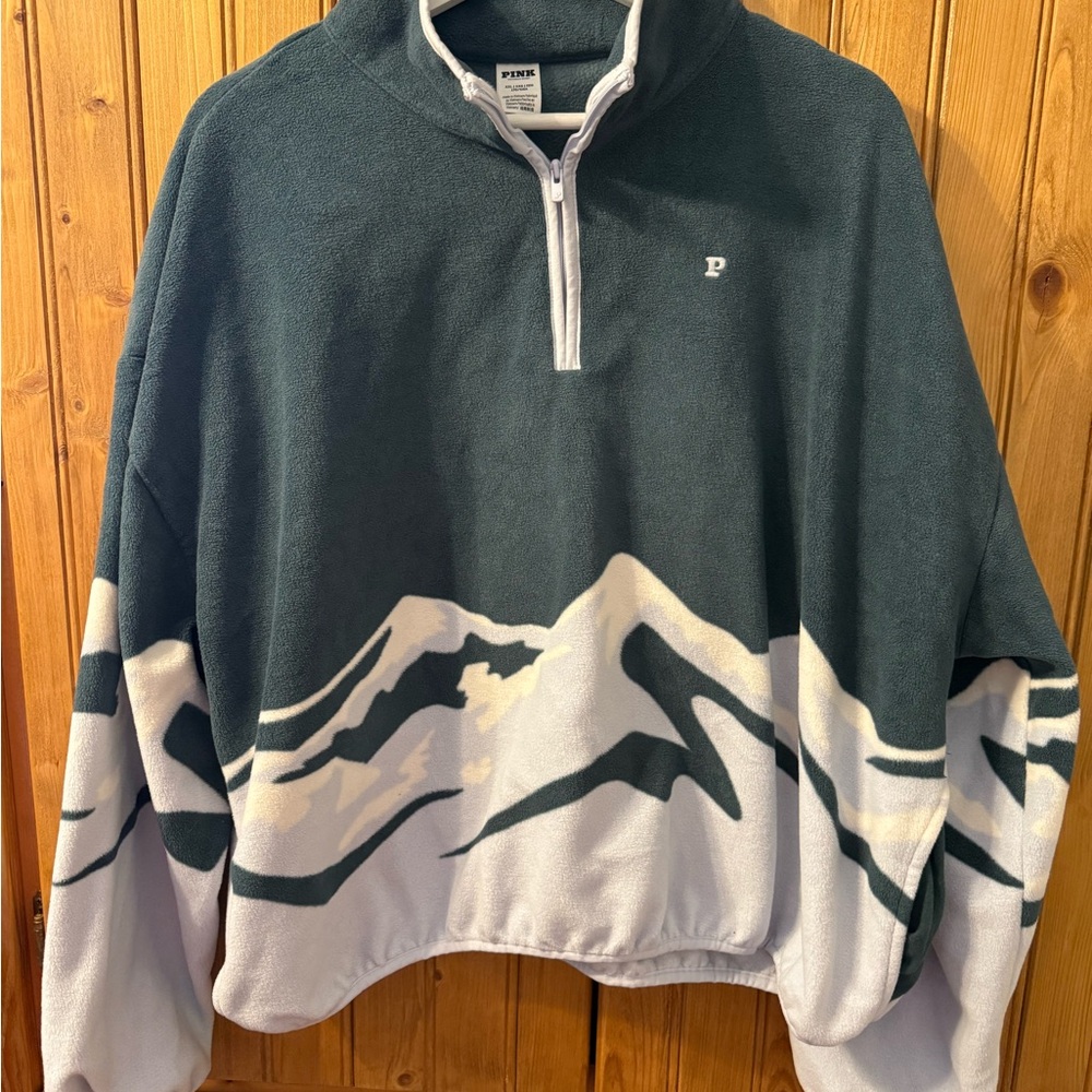 PINK Mountains Fleece quarter zip